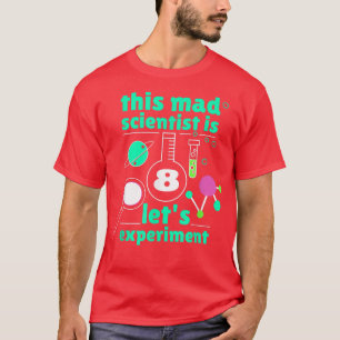 Camiseta 8º Aniversário Oito Dias Ciência Mad Cientista Che