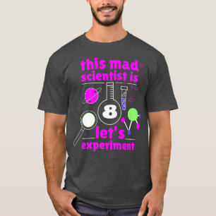 Camiseta 8º Aniversário Oito Dias Ciência Mad Cientista Che