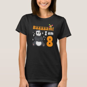 Camiseta 8º Aniversário Panda Pensava que a Festa de aniver