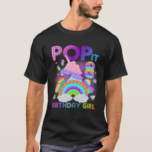 Camiseta 8º Aniversário, Pop De Fidget Do Unicórnio, Rapari