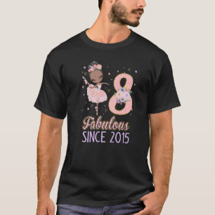 Camiseta 8º Aniversário Rapariga Fora de Ballerina Balé T