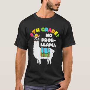 Camiseta 8º ano Sem Problema Llama Llama Vestuário Primeiro