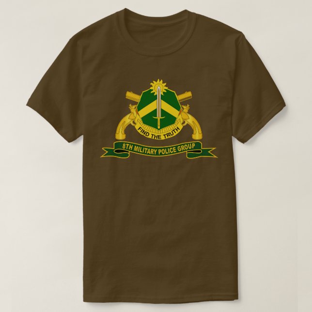 Camiseta 8º Grupo de Polícia Militar com Seção MP e Ribbo (Frente do Design)