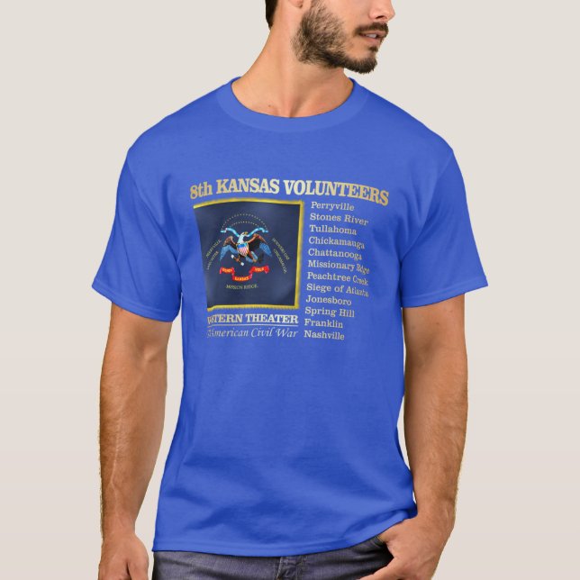 Camiseta 8º Kansas Volunteper Infantry BH2 Oversize (Frente)