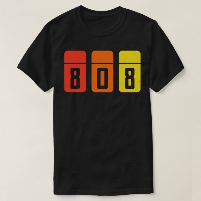 Camiseta 808 Retro Analógico Dj (Frente do Design)