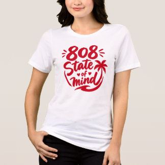 camiseta 808 state of mind - cultura do havaí