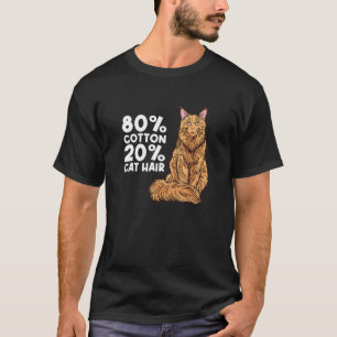 Camiseta 80 Algodão 20 Cabelos De Gato Roupas Mãe Para Main
