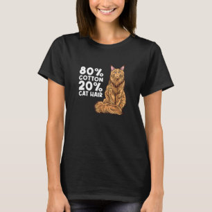 Camiseta 80 Algodão 20 Cabelos De Gato Roupas Mãe Para Main