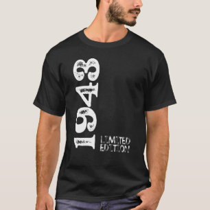 Camiseta 80 Aniversário 180 Anos Mulher Homem Retro Vintage