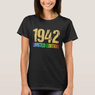 Camiseta 80 Aniversário Damas Mens 80 Anos 1942