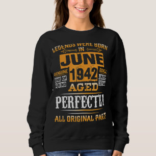 Camiseta 80 Aniversário Para Legendas Nascer De Junho De 19