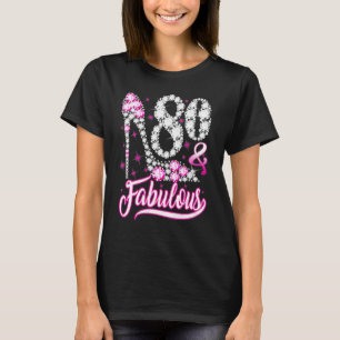 Camiseta 80 anos de idade 80 anos e fabuloso 80 aniversário