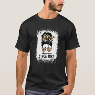 Camiseta 80 Anos De Idade Incrível Desde 1942 80 Leopard