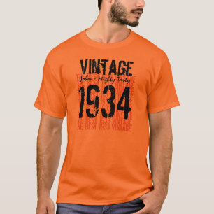 Camiseta 80 Birthday Gift Best 1934 Vintage V04