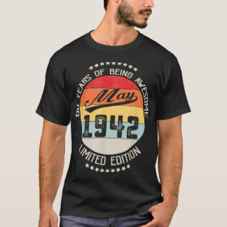 Camiseta 80 De Maio De 1942 Aniversário De 80 Anos De Esfor