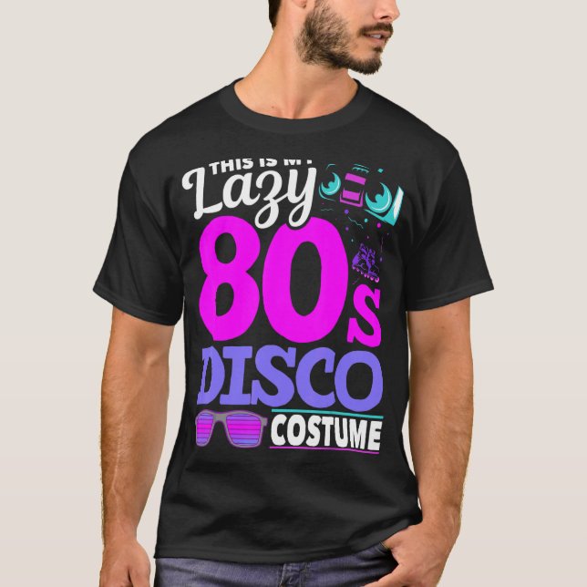 Camiseta 80 Disco Music 1980s Festa de Costume Retro 80 (Frente)