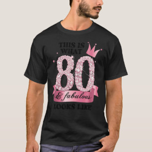Camiseta 80 e fabuloso Grupo de Partido Branca Rosa Candid 