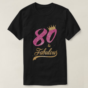 Camiseta 80 E Fabuloso Presente De Aniversário De 80 1939