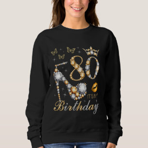 Camiseta 80 É minha Festa de aniversário de 80 anos 80 B-da