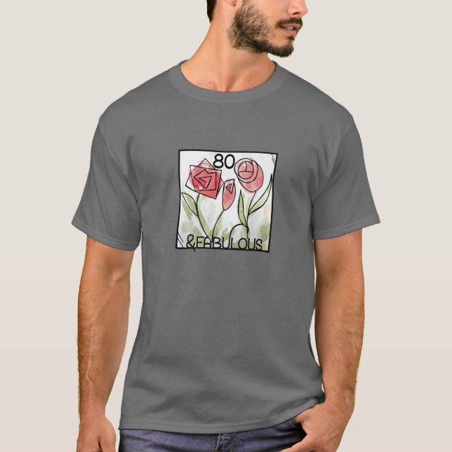 Camiseta 80 E Rosas 80 Fabulosos (Frente)
