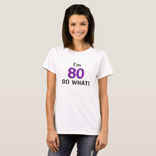 Camiseta 80 então que divertido 80 Inspiracional aniversári