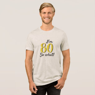Camiseta 80, então, que engraçado 80 de aspas inspiracionai