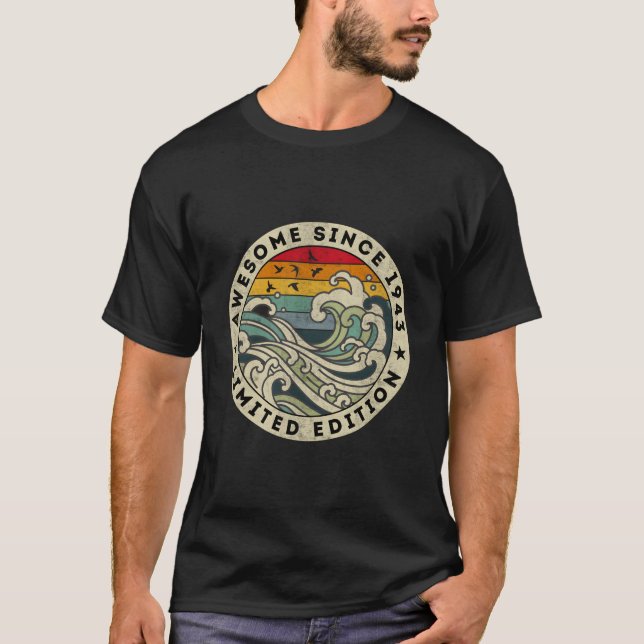 Camiseta 80 Incrível Desde 1943 80º Anime (Frente)