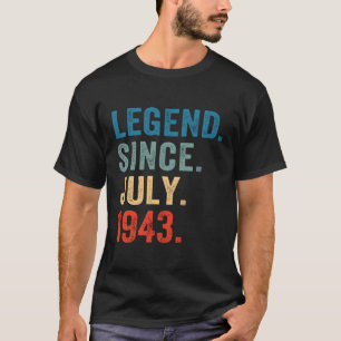 Camiseta 80 Legenda desde julho de 1943 80