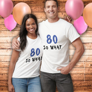 Camiseta 80 Que Engraçado Citação 80 de Aniversário