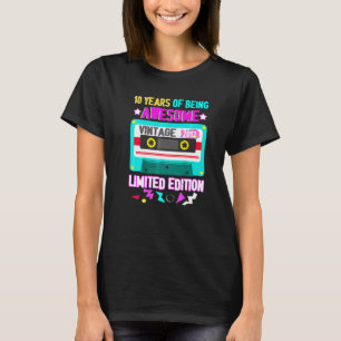 Camiseta 80 Retro 10º Aniversário 10 Anos de Ser Incríve