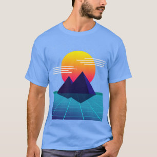 Camiseta 80 Sunset Nostalgic Computer Graphic
