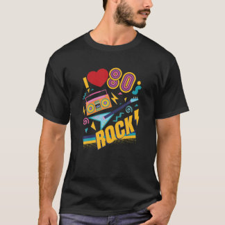 Camiseta 80S 80Ies 80Ies, Retro Party Rock Gift Flashback
