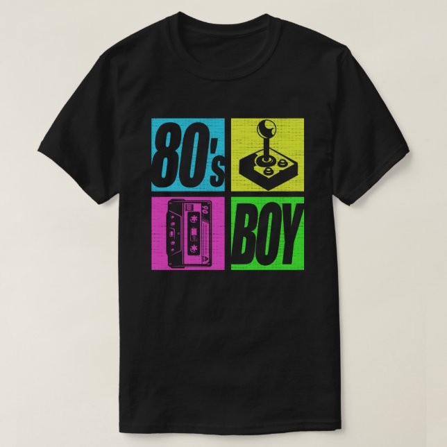 Camiseta 80s Boy 1980s Fashion 80 Theme Party Oitenta (Frente do Design)