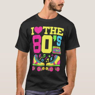 Camiseta 80s do Heart Theme Party Oittie