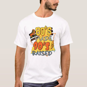 Camiseta 80s fizeram 90s com sulco retro elevado