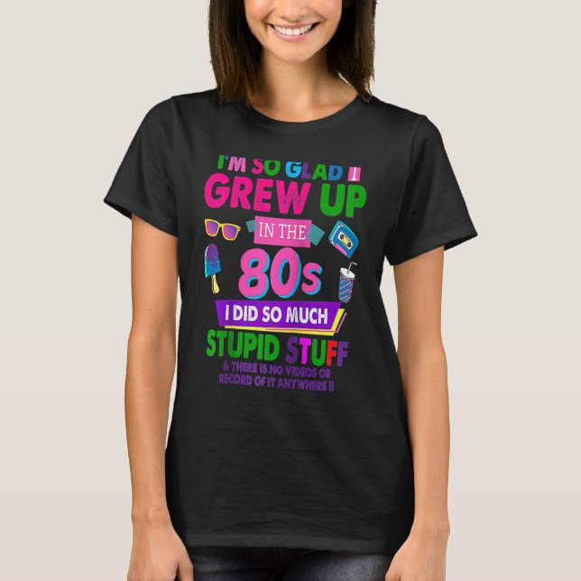 Camiseta 80s For Women Rave Outfit & 80s Festival Costume R (Frente)