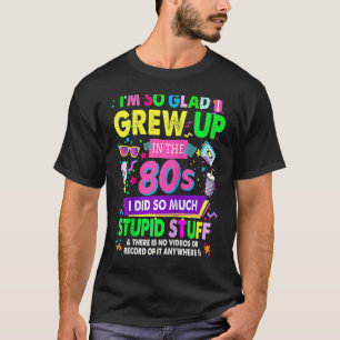 Camiseta 80s para Mulheres Roupa Ravada e Figurino R do Fes