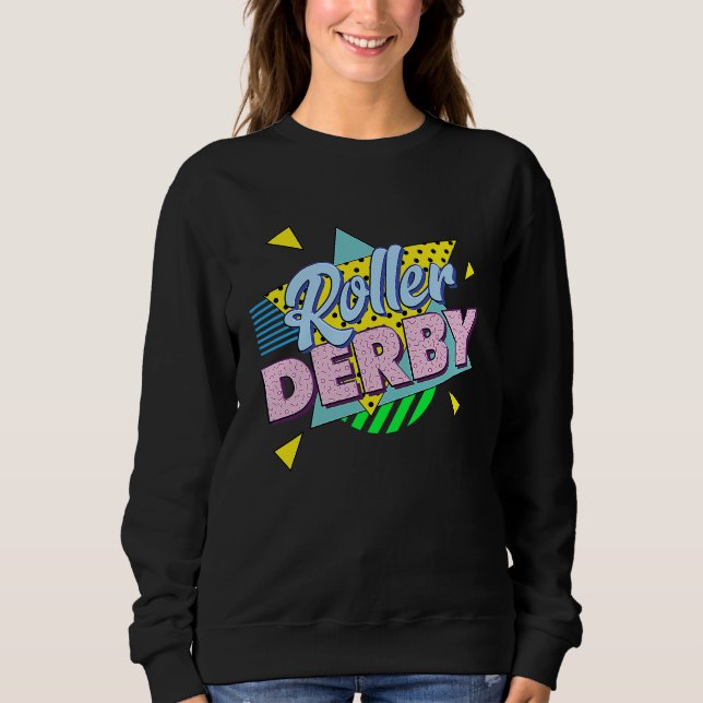Camiseta 80s Retro Roller Derby Party  Roller Derby  For Wo (Frente)