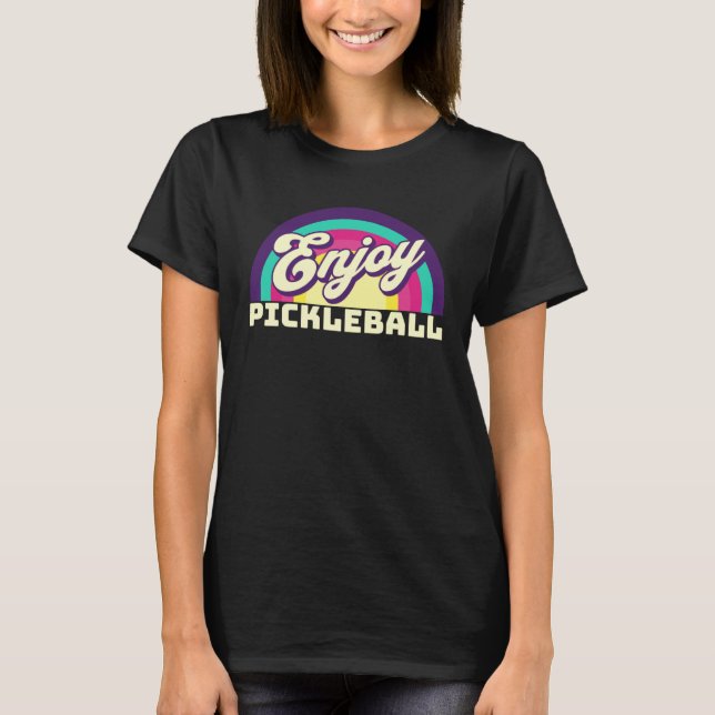 Camiseta 80s retro vibes Enjoy Pickleball (Frente)