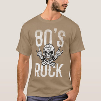 Camiseta 80S Rock And Roll Distressed Music Guitar Band fam