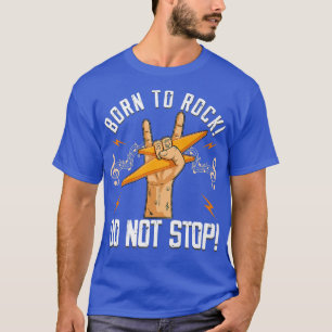 Camiseta 80s rock guitar guitarist rocker music lovers Born