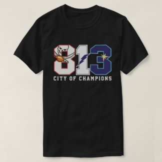 Camiseta 813 Amantes de Fãs da Cidade de Campeões
