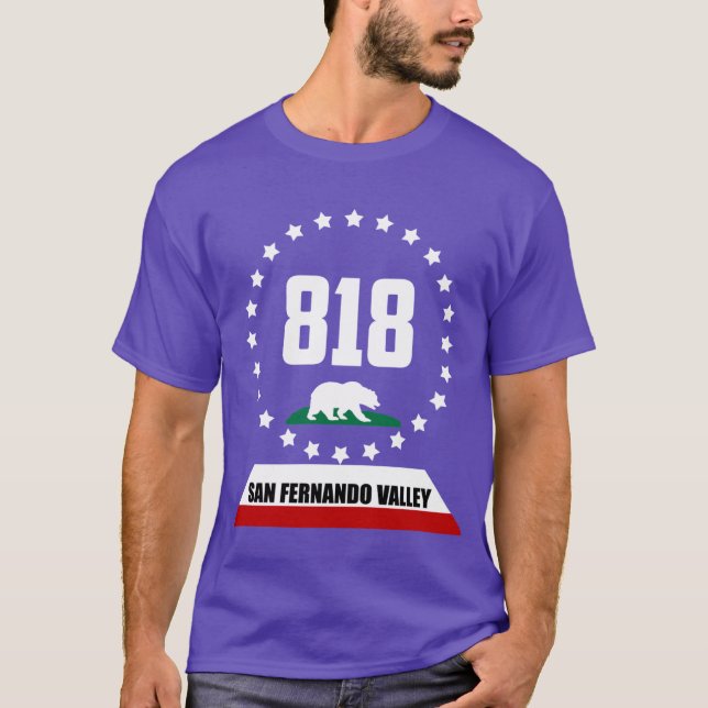 Camiseta 818 Vale do San Fernando Califórnia (Frente)
