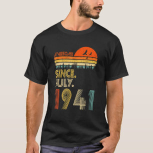 Camiseta 81 Anos Incrível Desde Julho De 1941 81rua Anivers