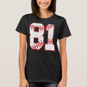 Camiseta 81 Celebração de Festa de Baile de Tema de Beisebo