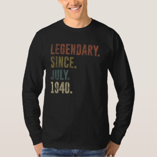 Camiseta 82º aniversário da Legendária Vintage desde julho
