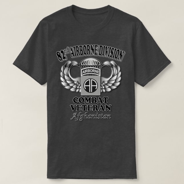 Camiseta 82º Combat Veterano Afeganistão (Frente do Design)