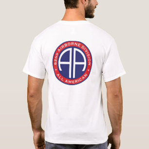 Camiseta 82.ª Divisão Aerotransportada Todos Os Emblemas 
