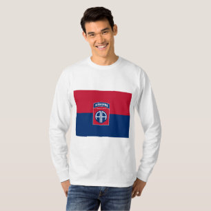Camiseta 82.a Divisão Aerotransportada Bandeira Militar Vet