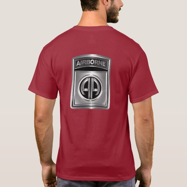 Camiseta 82.a Divisão Aerotransportada Design Incrível (Verso)